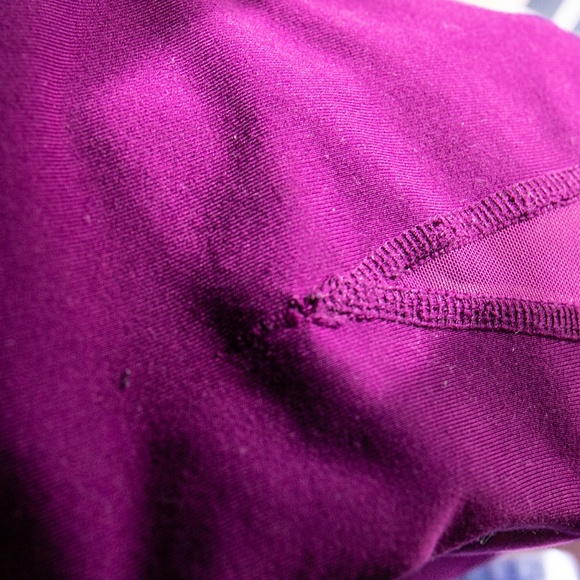 Alo Yoga Purple Capri 'Coast' ¾ Length Cropped Yoga Leggings - Picture 7 of 7